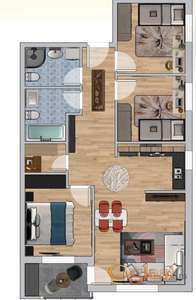 Troiposoban sa povratom PDV-a! 72m2!